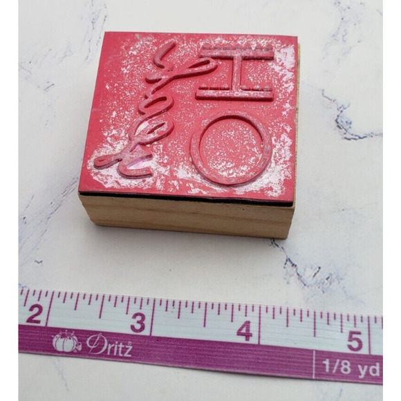 Oh Yeah Script Wood Mounted Rubber Stamp - Picture 3 of 7